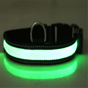 Collar Luminoso LED  para Perro - Recargable con Luz Solar y vía USB