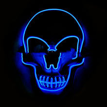 Cargar imagen en el visor de la galería, Máscara de Calavera Luminosa LED para Halloween