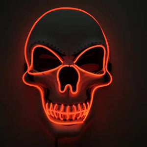 Máscara de Calavera Luminosa LED para Halloween