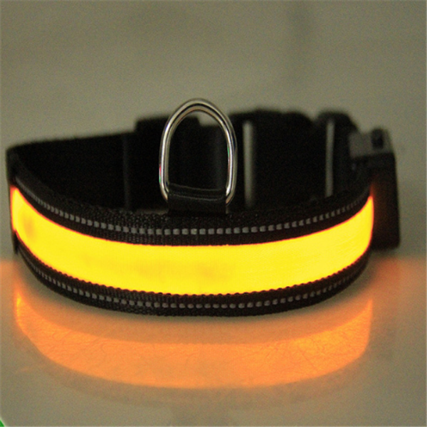 Collar Luminoso LED  para Perro - Recargable con Luz Solar y vía USB